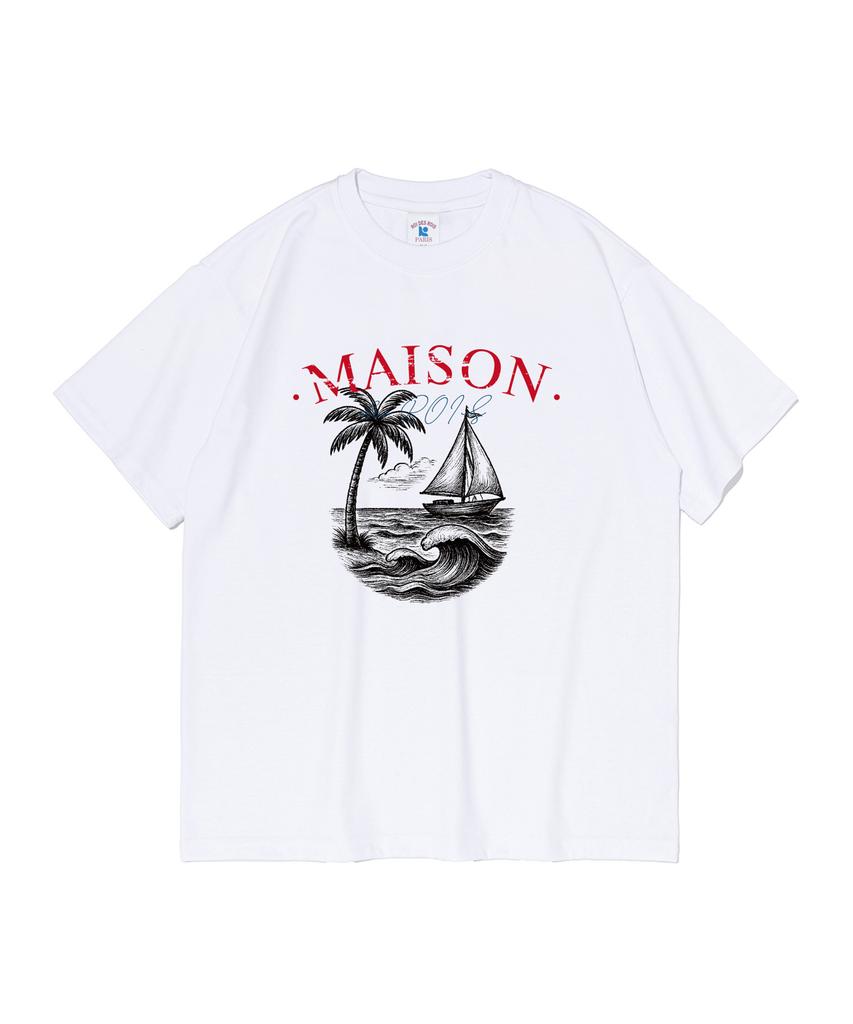 ROIDESROIS Maison Vintage Sailing Short Sleeve T-Shirt (White)