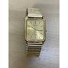 Used SEIKO SPIRIT Quartz Men's Watch Seiko Gold Color Watch Square Bezel Thin Watch Gold Dial