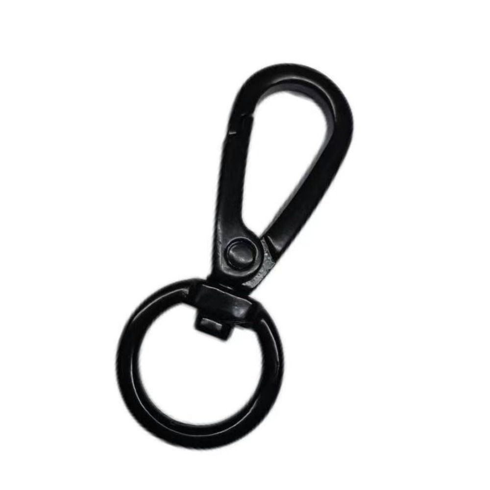 5pcs High Quality Rotating Snap Hook Metal Leather Strap Belt Keychain Trigger Clips Webbing Buckle Keychain