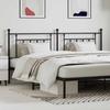 VidaXL Black Metal Headboard 200 Cm 353575