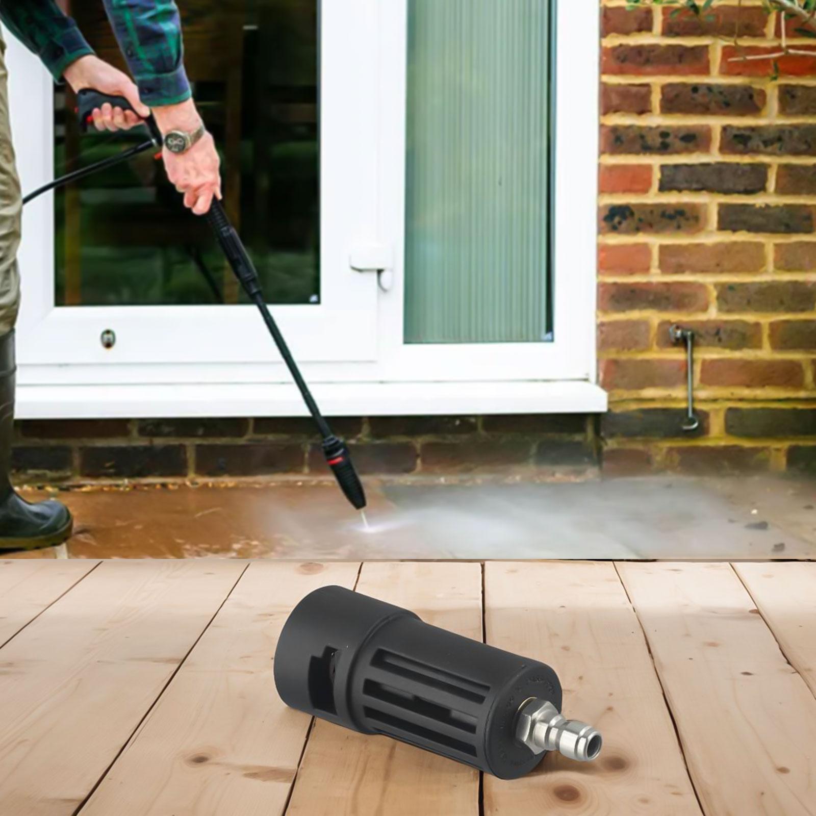 1 4in Quick Connect Black Quick Connect Adapter Tough Plastic Housing Versatile Compatibility Outdoor Cleaning connector