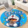 1pcDoraemon Noodles Office Round Area Rug, Indoor Mat Suitable For Office,Bedroom Living Room Home Decor, Room Deco A0928141