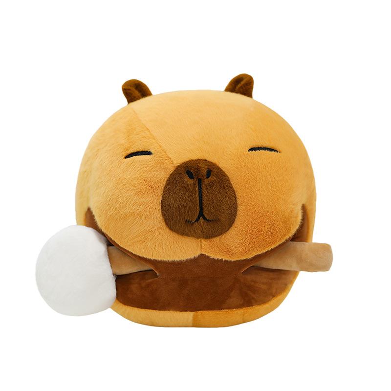 New Creative Plush Toys Wooden Fish Capybara Dolls Wholesale Wedding Throwing Dolls Stall Souvenir Activities