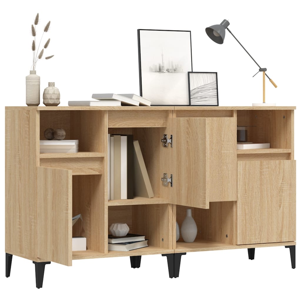 Sideboards 2 pcs Sonoma Oak 60 x 35 x 70 cm engineered wood