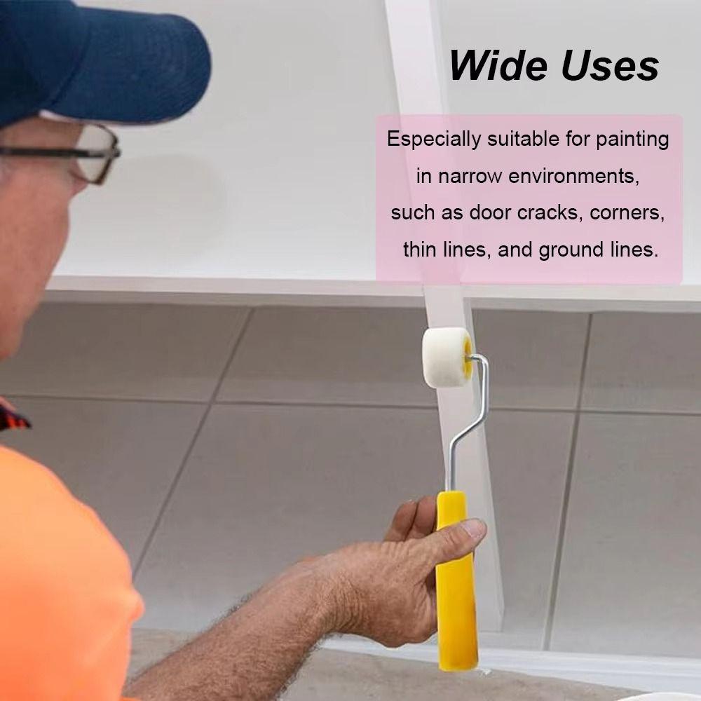 Ergonomic Design Trim Edge Brush Roller Wool Wool Roller Brush Small Paint Brushes Painting Tools