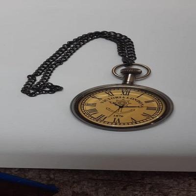 Nautical Brass Victoria London 1876 Pocket Watch Antique Collectible Vintage Item