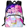 Hunters Demon Kpop Cartoon School Backpack Durable Material Anti Shock Students