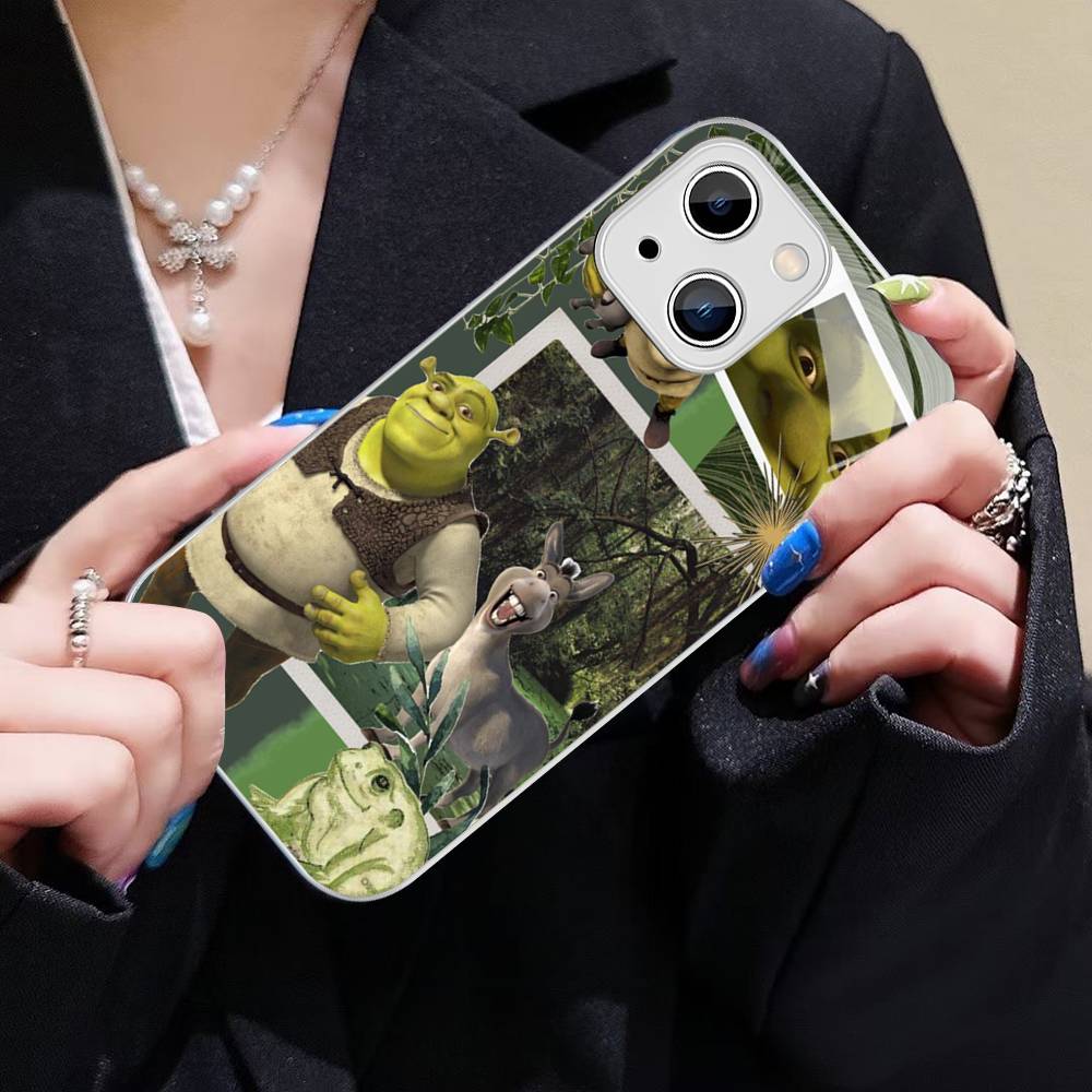 Classic Movie S-Shrek For IPhone 14 13 12 Mini 11 Pro XS Max X XR 14 Plus Tempered Glass Cover