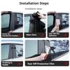 Car Window Door Pillar Posts Trim Cover For Kia Sportage 2011 2012 2013 2014 2015 2016 Stickers Exterior Auto Accessories Interior Mirrors 6