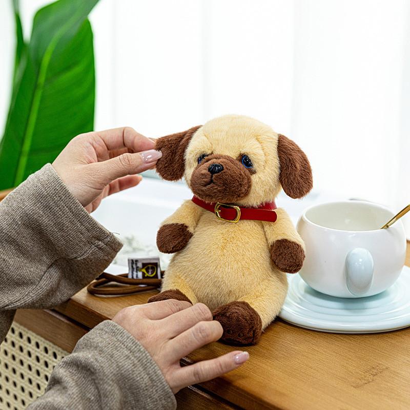 Cartoon Plüsch Hund Anhänger Mit Weichem Kurzem Flor Für Kinder Und Geschenk Dekoration