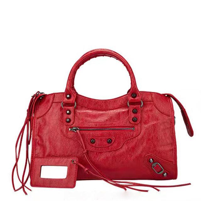 Women's Mini Crossbody Tassel Bag - Medium/Small Size, Motorcycle Style