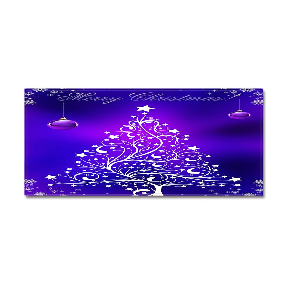 Christmas Household Bathroom Absorbent Non-Slip Mat Living Room Kitchen Sand Carpet Doormat Long Floor Mat