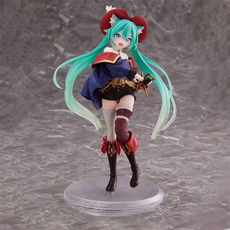 Fairy Tale Wonderland Hatsune Miku Hand-made Two-dimensional Beautiful Girl Model, 19cm