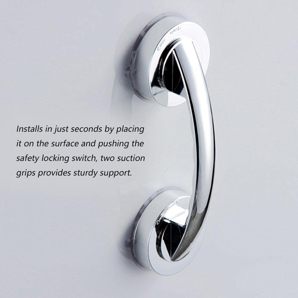 No-punching Bathroom Suction Cup Handle Grab Bar for Shower Room Safety Door Handle Anti-slip
