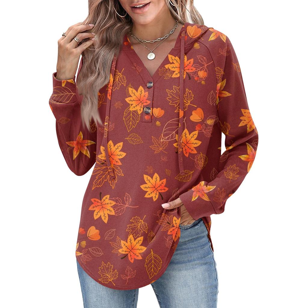 Women's Fashion Women's Lightweight Long Sleeve Pullover With Pockets Preppy Graphic Hoodie