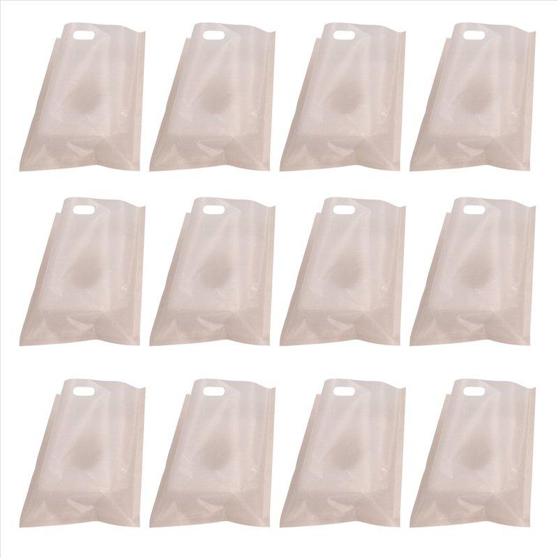 *A91P 12Pcs Reusable Toaster Bag Non-Stick Bread Baking Bag Sandwich Bags Toast Microwave Heating Pastry Tools 17X19cm