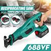 Green Cordless Reciprocating Sawmachine Portable Replacement Electric Saw Metal Wood Cutting Machine Power Tool for 18V Battery 688VF