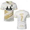 Sommer Juli T-Shirt Training 3D Druck Atmungsaktiv Schnelltrocknend Fußballtrikot Herren Outdoorsport Top Streetwear Kurzarm