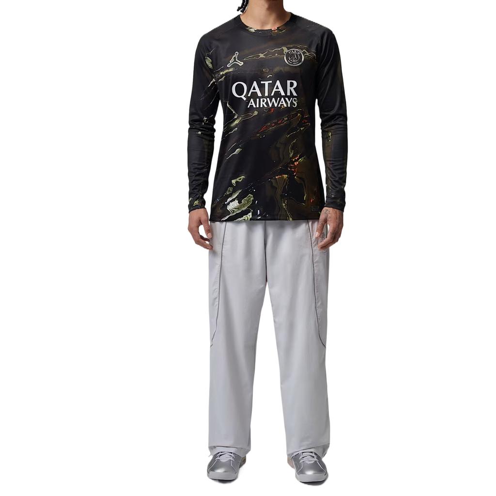 Jordan Dri-FIT Night Edition Fan Version 2026 Season Paris Saint-Germain Quick-Dry Crew Neck Long Sleeve Football Shirt Men Tops IB3146-011