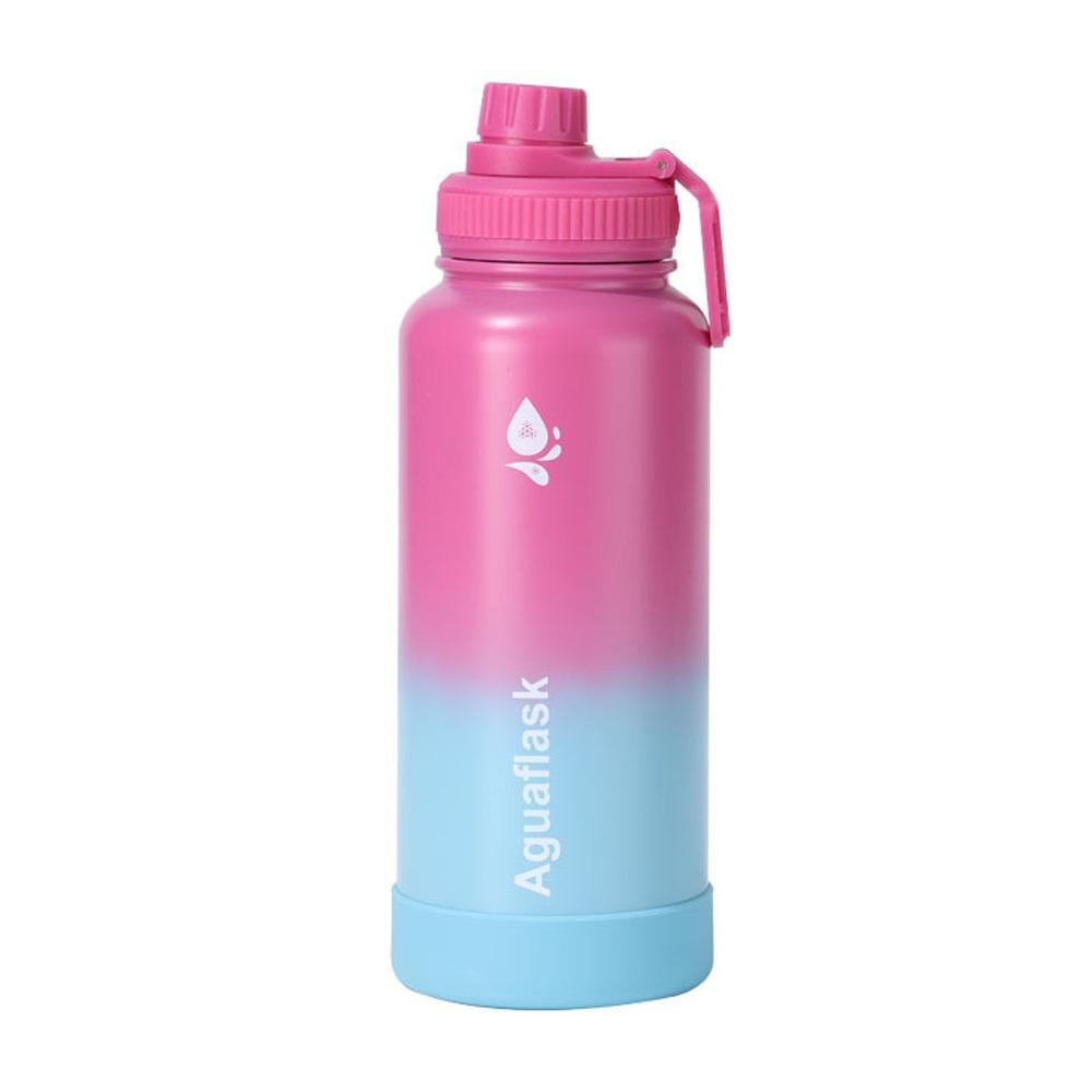 1L Sport Thermos Cup Gradient Thermal Water Bottle Tumbler Insulated Water Bottle  Fitness