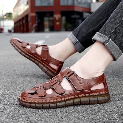Mode Herren Slipper Ausgehöhlt Atmungsaktiv Sommer Laufschuhe Herren Outdoor Strandsandalen Lässiges Schuhwerk Mode Herren Atmungsaktive Sandalen