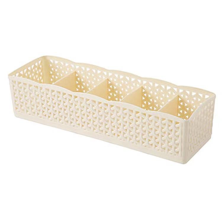 

5 ячеек пластиковый органайзер ящик для хранения галстук бюстгальтер носки ящик косметический разделитель 4 шт жёлтый