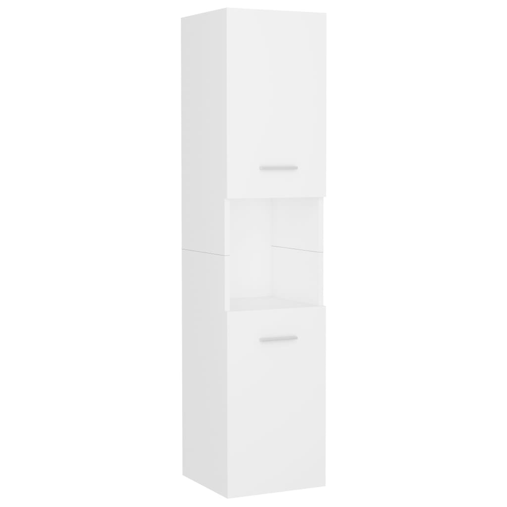 Bathroom Furniture Set White Particleboard