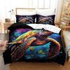 Sea Turtle Bedding Single 3Dturtle Printed Duvet Cover Set For Adults Boys And Girls,2 Pieces With 1 Duvet Cover And Pillowcases