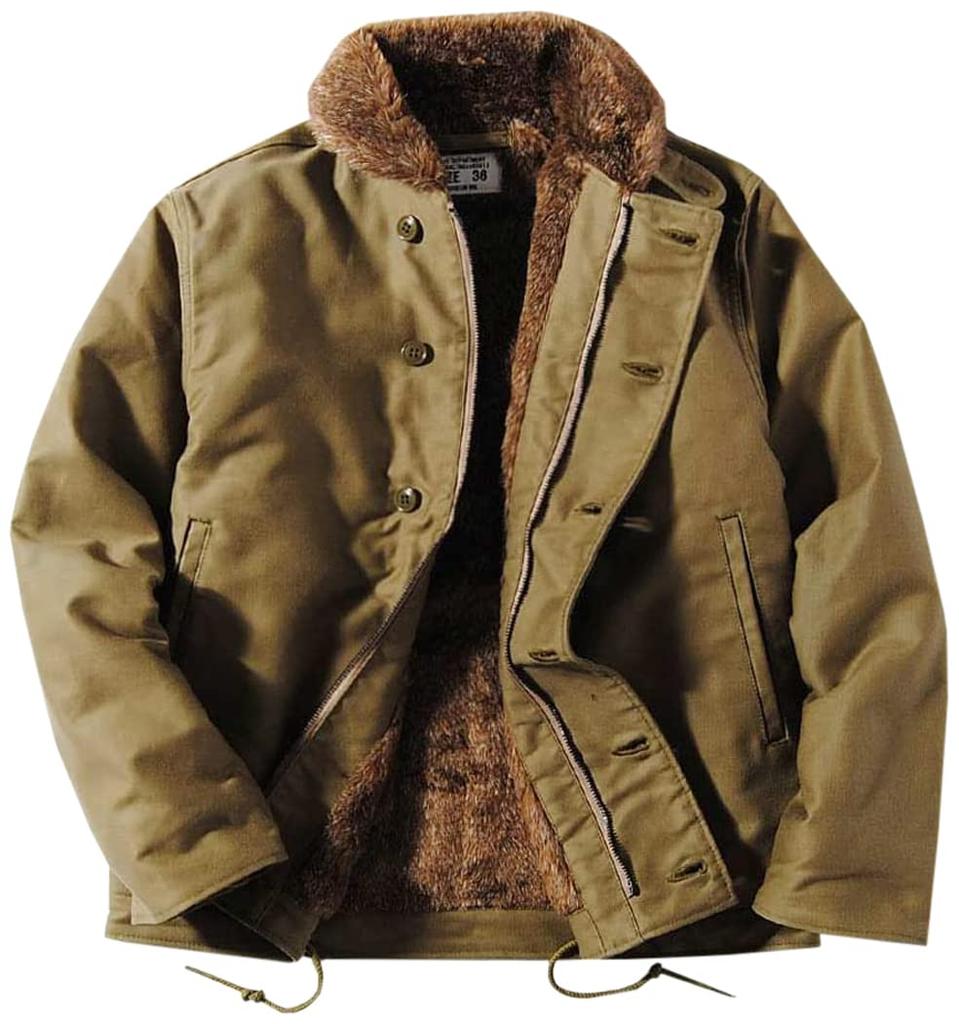 HOUSTON Deck Plus Made In Military Navy N-1 Jacket, Unisex, Winter, Sizes, Japan, Outerwear, 5N-1