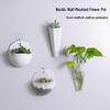 Wall-Mounted Plastic Succulent Pot Holder with Hook - No-Drill Hanging Organizer for Flowers and Storage