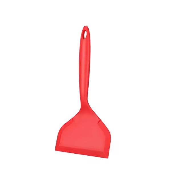 2026 Wide Silicone Spatula Shovel Turner Nonstick Fried Shovel Fish Spatula Silicone Wide Flexible Turner for Nonstick Cookware Egg красный