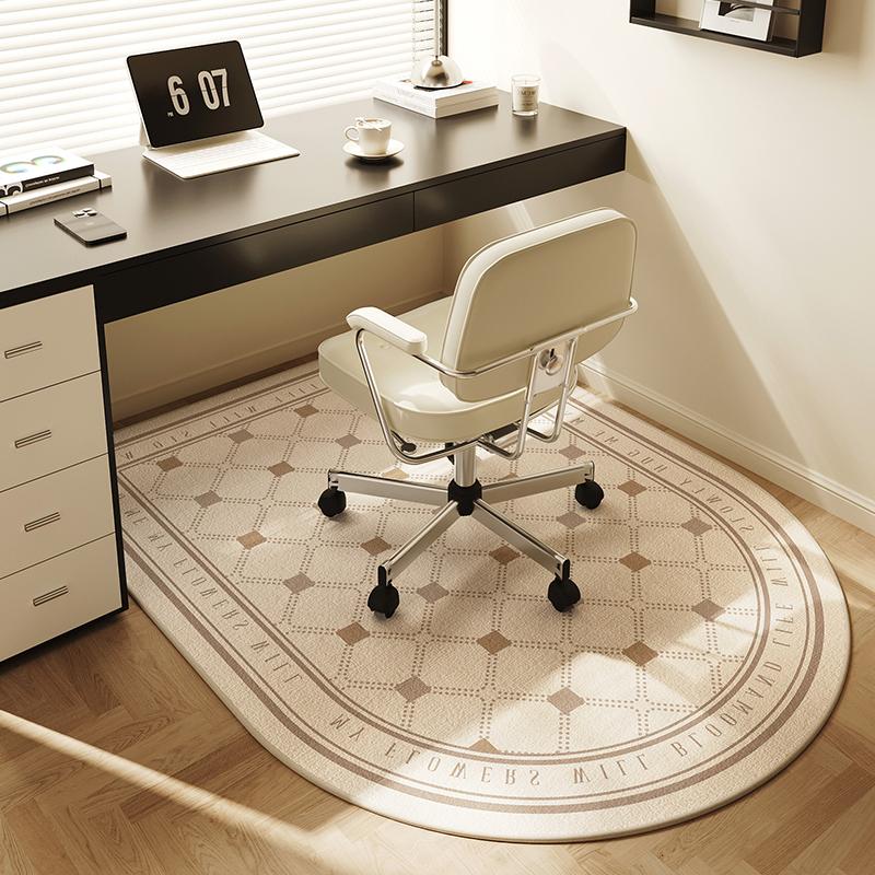 Computer Chair Non-Slip Mat Bedroom Dresser Chair Foot Mat Study Swivel Chair Floor Protection Mat Under Desk Carpet