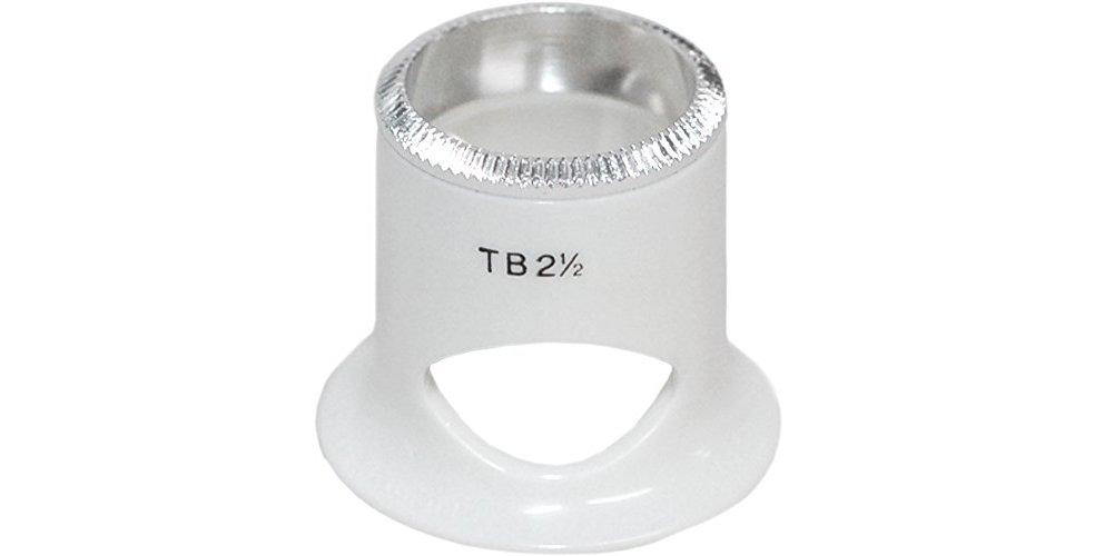 

BERGEON Watch Repair Windowed Magnifying Glass Degrees Officially Imported Tool, BE2611TB-2.5, 2.5 (4x Magnification), White, білий