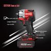 Llave de impacto inalámbrica sin escobillas Devon 20V 550Nm Enchufe CN (adaptador incluido)