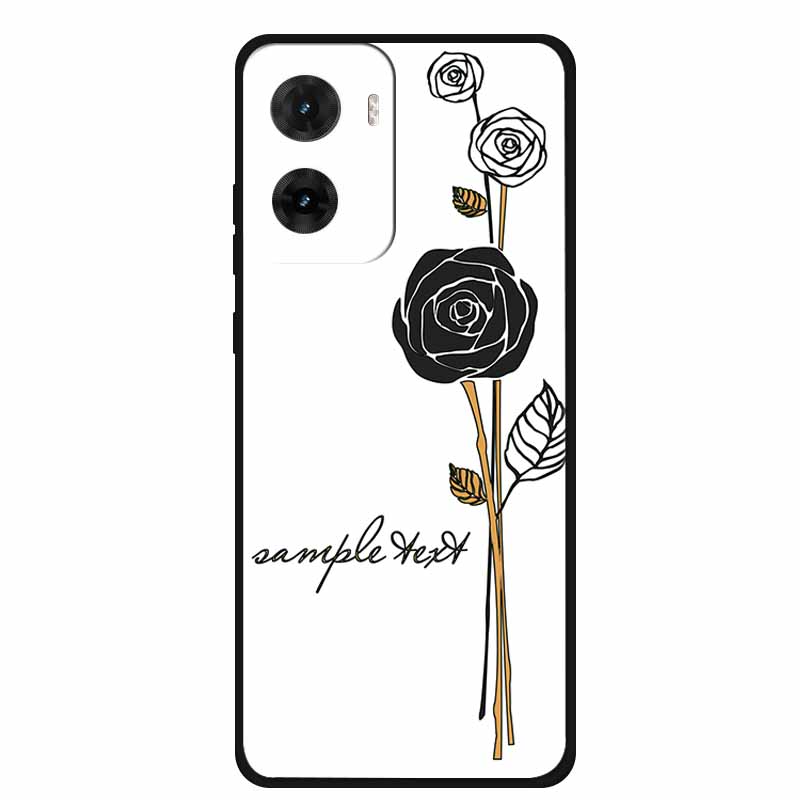 

3D Emboss Case For Motorola G06 Phone Case Flowers Shockproof Soft Silicone Coque For Motorola E15 G05 G06 Power Back Cover Case Moto E15