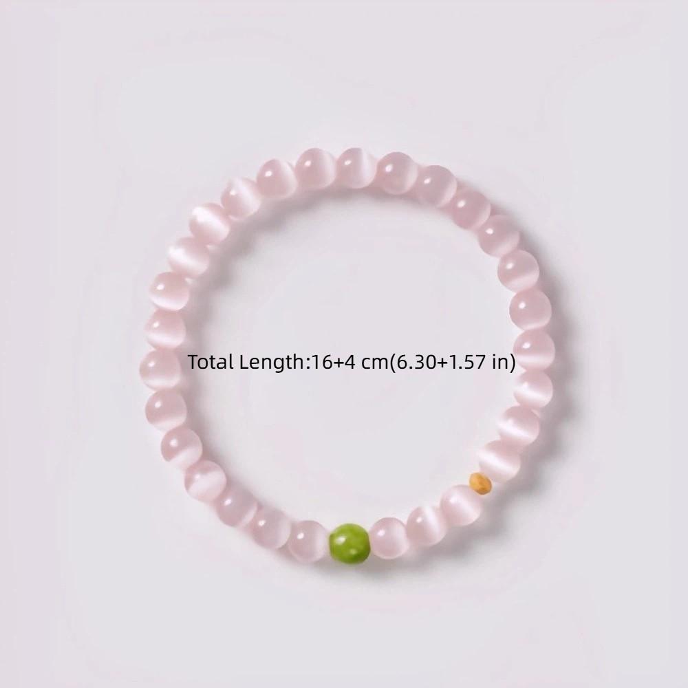 Wristbands Vintage Beaded Bracelet Luxury Olive Stone Bracelet Cat's Eye Stone Bracelet  Jewelry