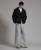 LIKE THE MOST Training Label Pintuck Wide Pants_Melange