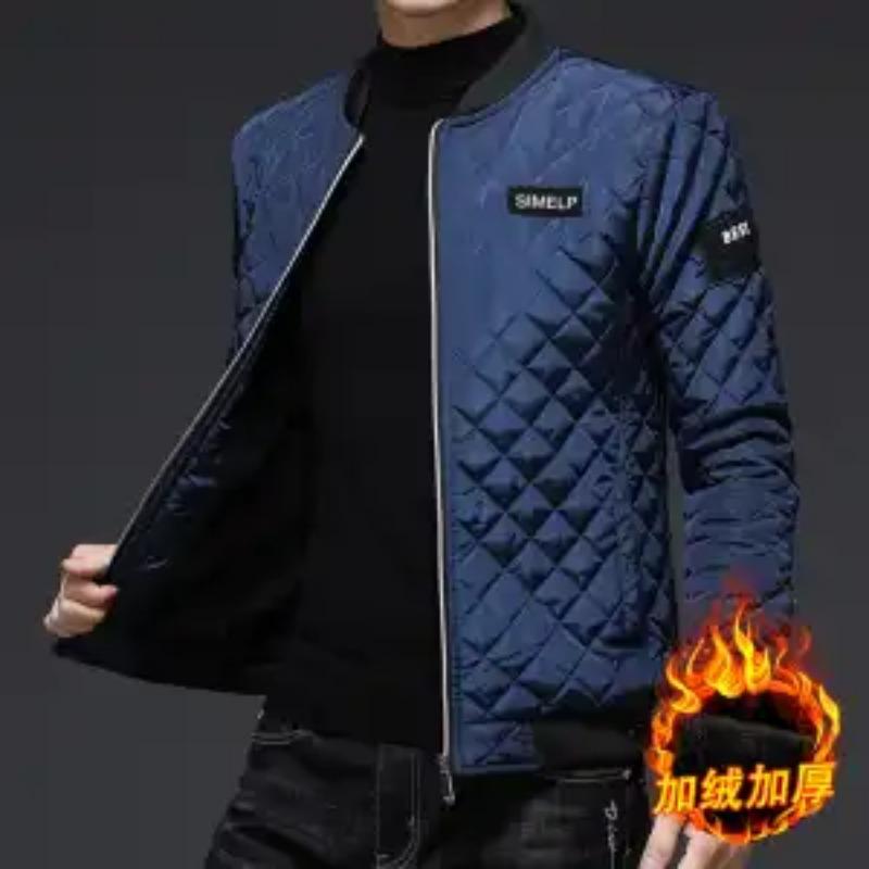 Down Cotton Jacket Autumn Winter Men's Parkas Cotton Jacket Clothing Plus Velvet