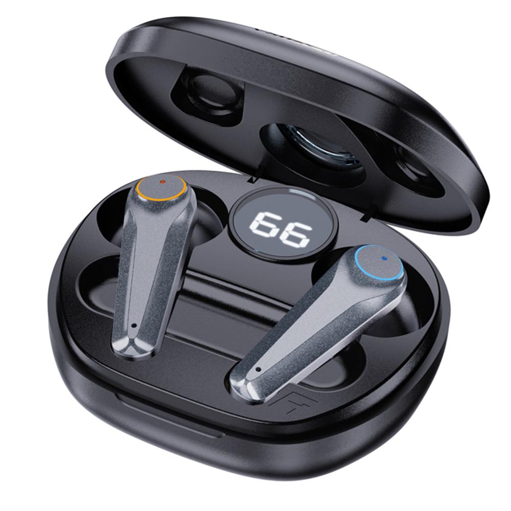 

Бездротові навушники VSIDEA A15K BT 5.4 Тяжкі баси ENC Шумозаглушення IPX4 Водонепроникна TWS Гарнітура Black