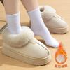 High Bag Heel Cotton Slippers Women's Winter New Snow Boots Fleece Thickened Bottom Non-slip Plush Cotton Shoes Women's Outer Wear