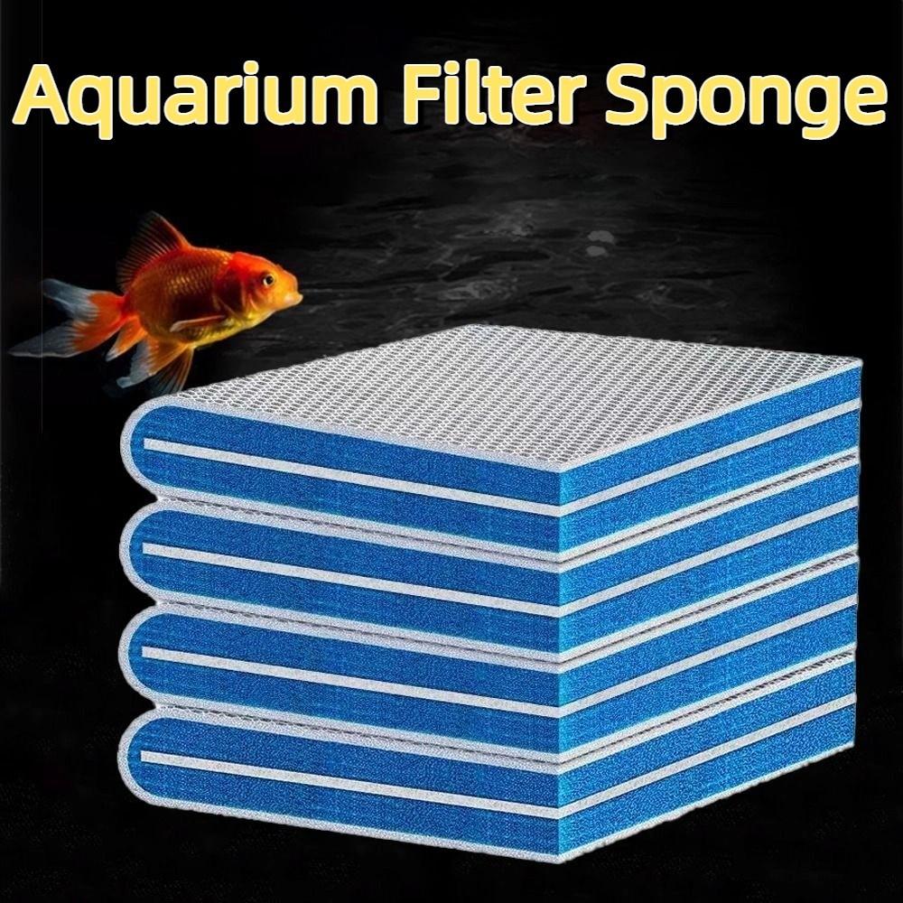 2Pcs 40x50cm Aquarium Filter Sponge 10D Non Gel Filter Pad Durable Pond Filter  Aquarium Accessories