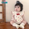 Baby Girl's Summer Lightweight Ruffle Sleeve Romper