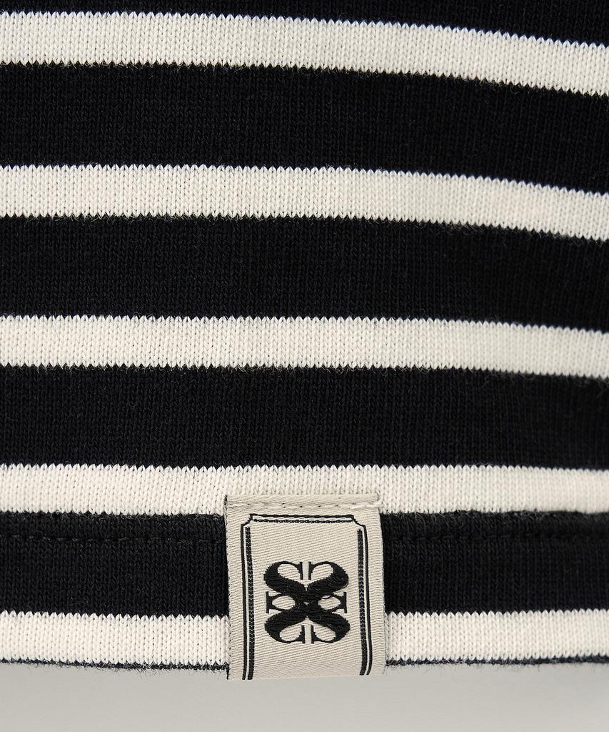 Seteo (W) Bon Voyage Border Long Sleeve Black