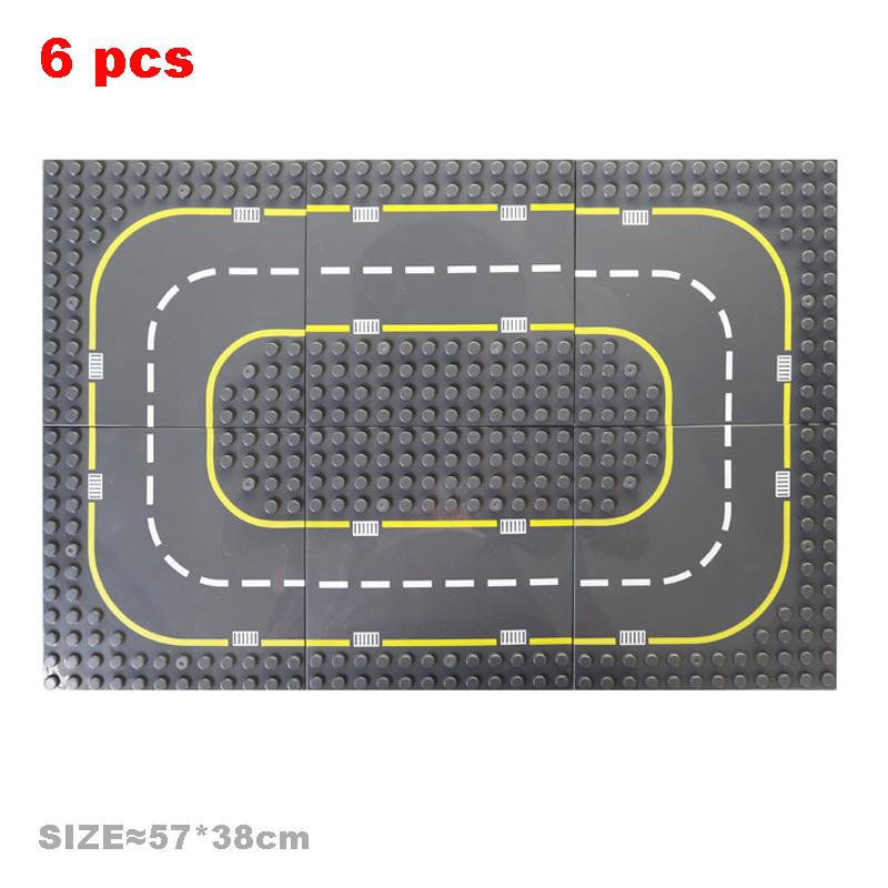 Big Particles Building Blocks City Construct Road Street Base Plates Sets Diy Bricks Accessories Educational Toys For Children