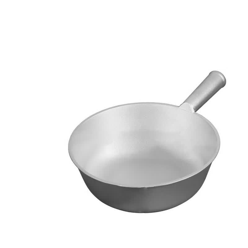 Tingbai Retro Round Flat-Bottom Aluminum Water Scoop