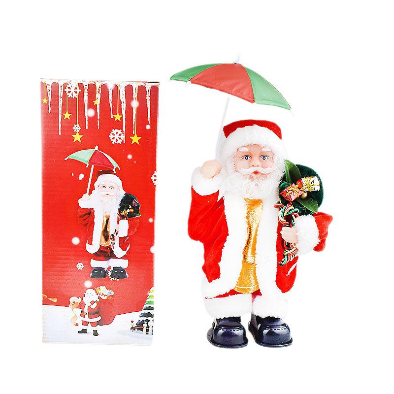 Hudební deštník Santa Clause - Vánoční dárek Dekorace Ozdoba