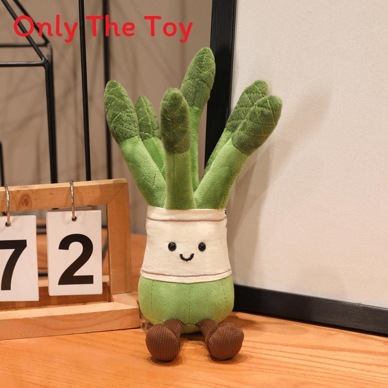 Spring Vegetable Plush Toy Set With Sponge Filling For Kids And Adults