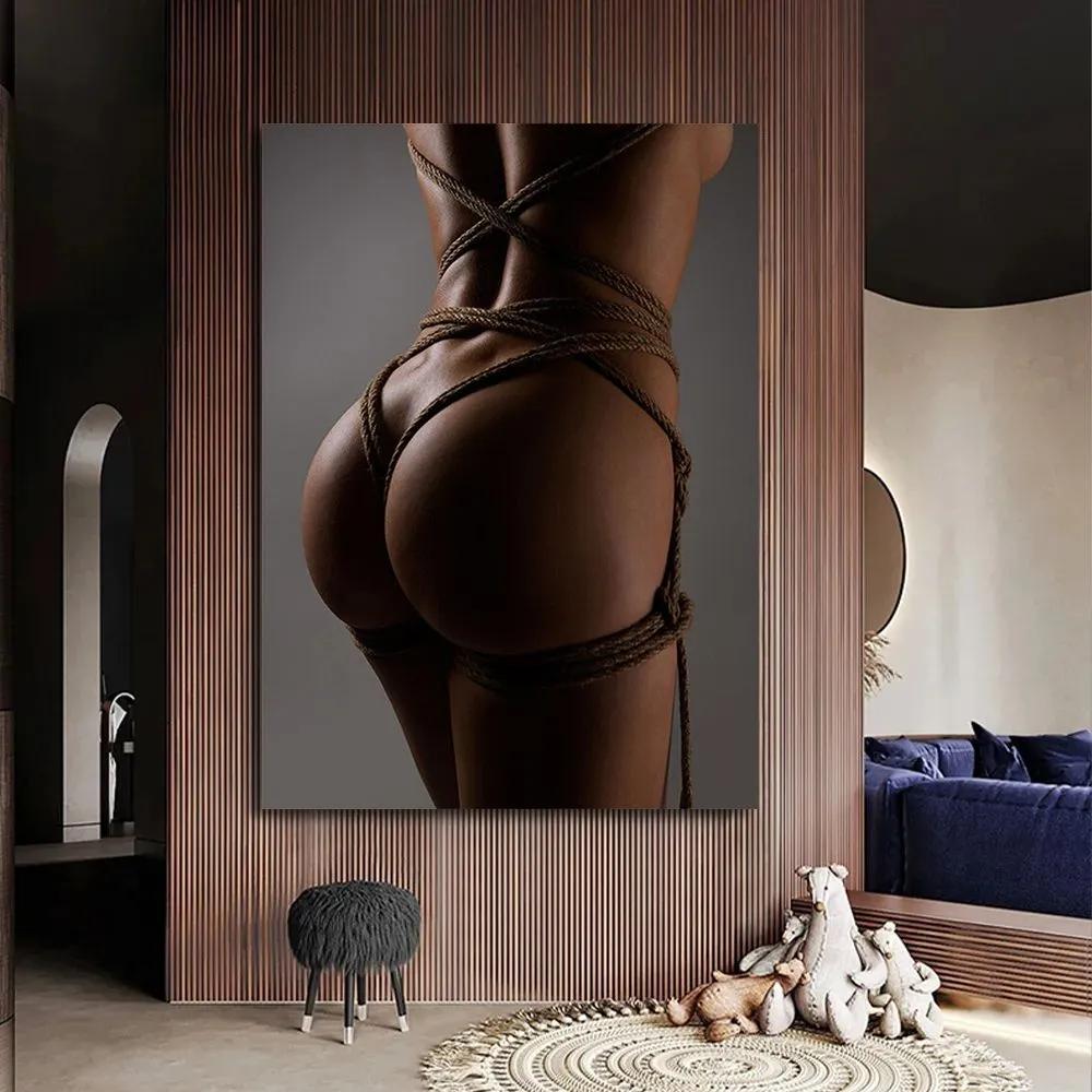 20x30cm Metal Poster Erotica Nude Sex BDSM Shibari Art