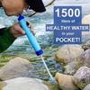 Filtro Acqua Personale da Esterno da 10000 Galloni, Ultraleggero 0,01 Micron Sistema Filtrante a 4 Stadi Purificatore d'Acqua Portatile Cannuccia di Sopravvivenza