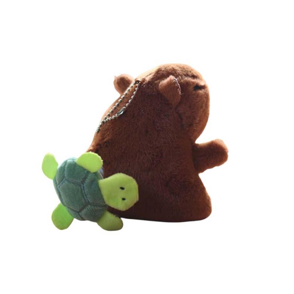 PP Cotton Capybara Key Ring Animal Turtle Bee Wing Flutter Doll Plush Bee Turtle Pendant  Daily